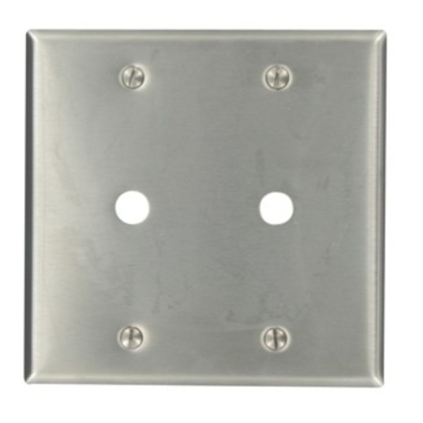 Leviton Telephone/Cable 2 Gang Wallplate 84062-40